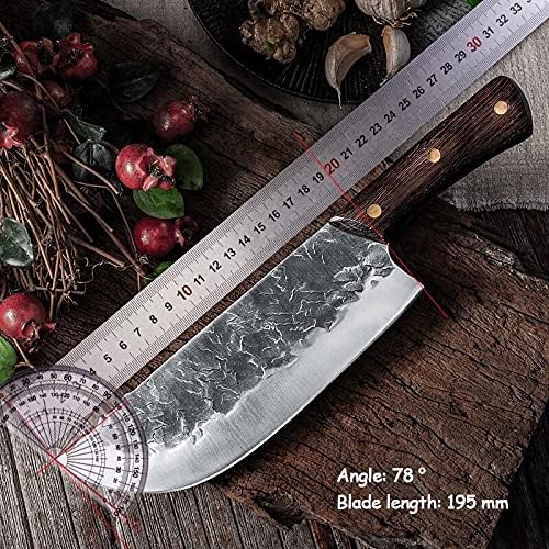 Meat Cleaver,Cleaver Knife, Slaughter Knife Cutting Meat Multi-purpose Cooking Knives Hand Forging Kitchen Chef Tool Cooking Slicing Chopper Chinese Cleaver