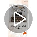 Image of Shoper cart Floating Shelves for Wall Set of 3, Rustic Wood Floating Bookshelf for Bedroom, Large Wall Mounted Storage Shelves for Kitchen Bathroom Laundry Living Room TV Books (Brown, 32 INCHES)