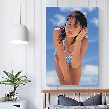 Amazon.co.jp: 沢尻エリカ写真ビキニセクシー絵画ポスター キャンバス