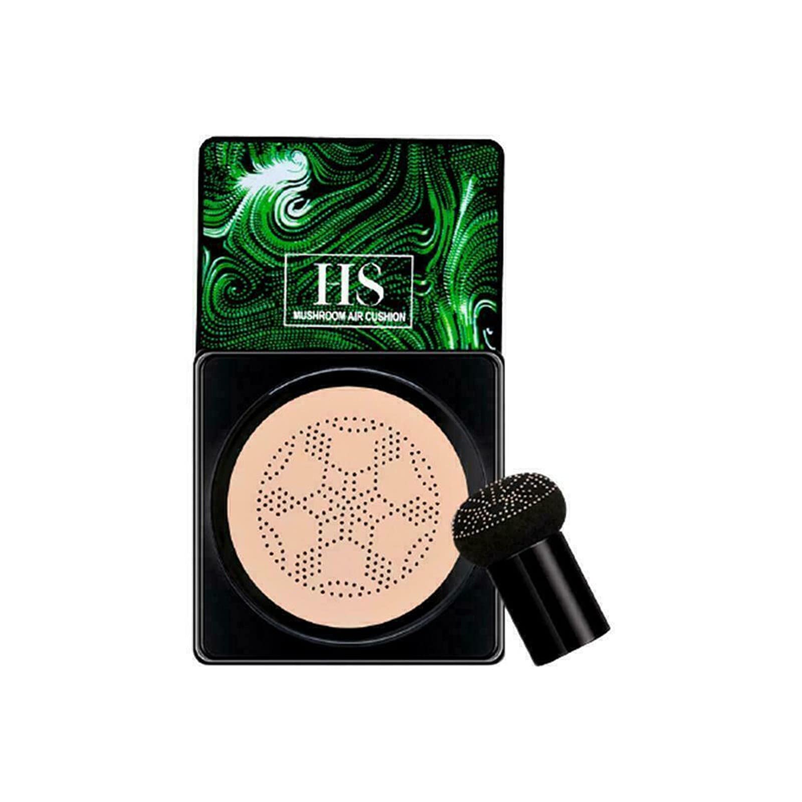 AILIEEECC Cream Foundation Air Cushion B.B Cream Waterproof Brightens Concealer Foundation+Mushroom Sponge Moisturizing Oil Control Lightweight Smoothing Natural Concealer