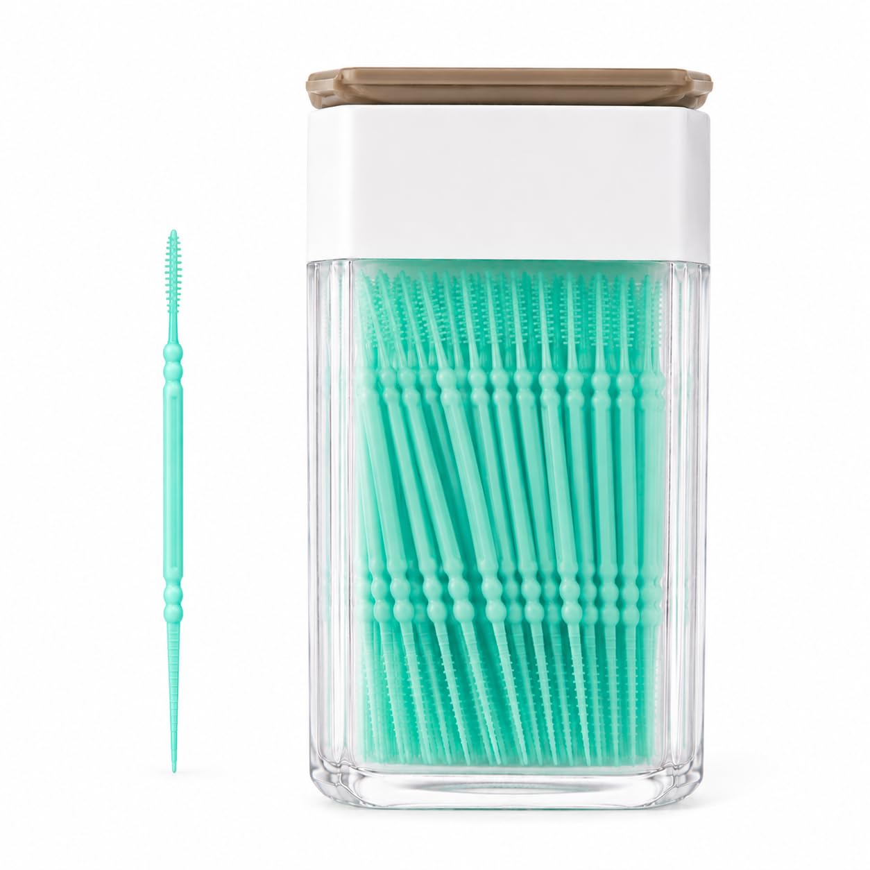 200PCS Interdental Brush for Teeth Cleaning | Double Head Dental Floss Toothpick Brush for Plaque Removal, Gum Care & Oral Hygiene Cleaning Tools (Green)-image-29