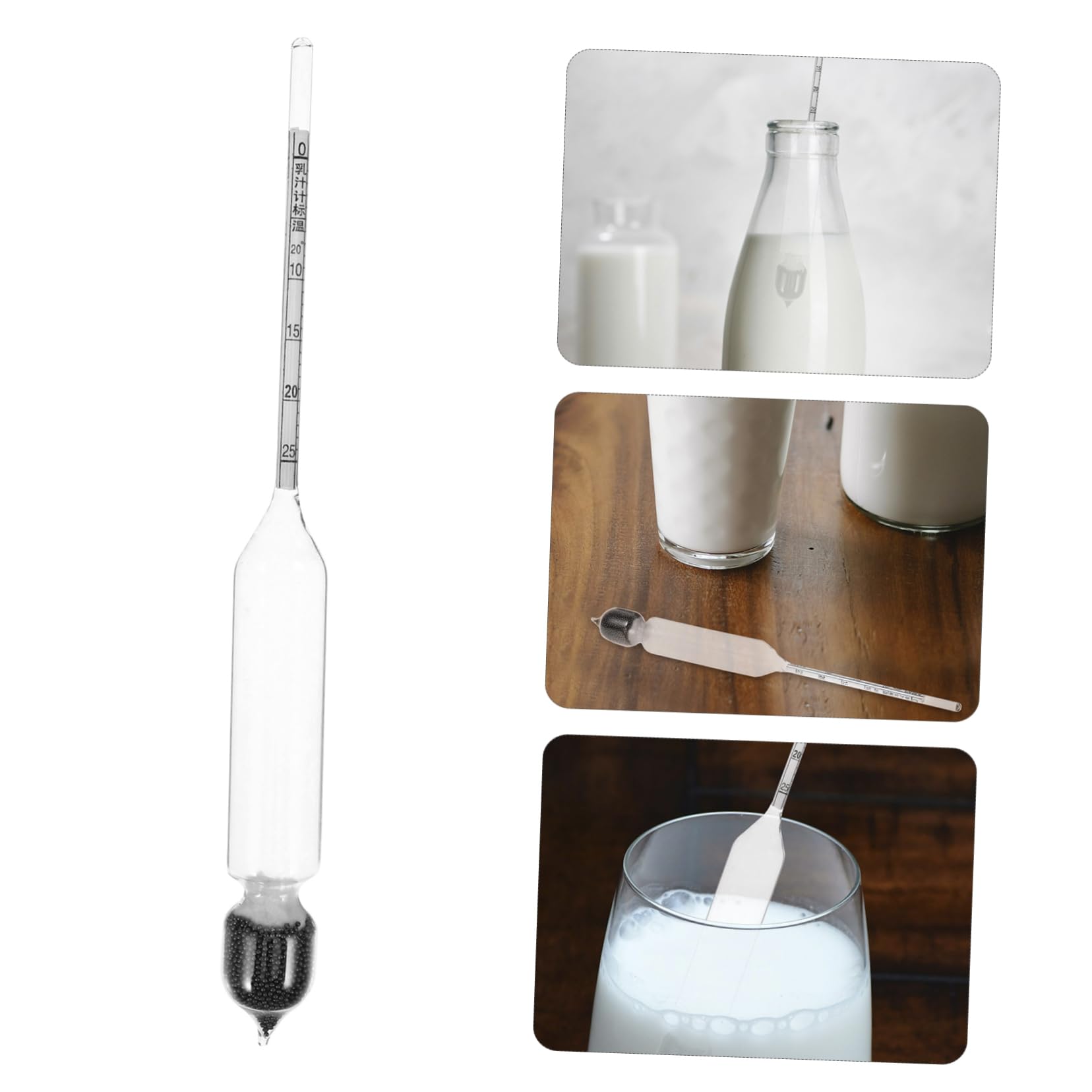 Garneck Milk Density Hydrometer Scale for Measuring Milk Density for Home Use Accurate Hydrometer Test Kit for Dairy Products