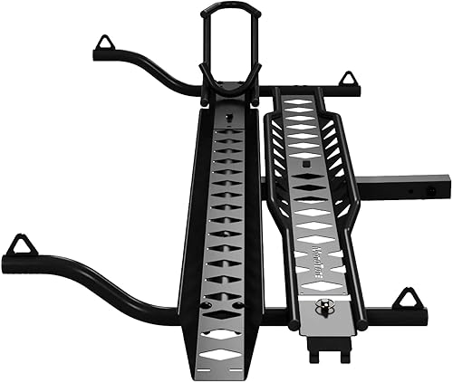 MotoTote Max Elite - Portabicicletas Elite con rampa para motocross, scooter, ciclomotor y motocicleta, capacidad de 600 libras, fabricado en