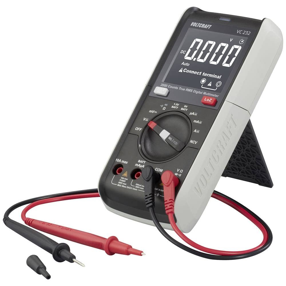 VOLTCRAFT VC232 Hand-Multimeter digital True RMS LoZ CAT III 600 V Anzeige (Counts): 2000