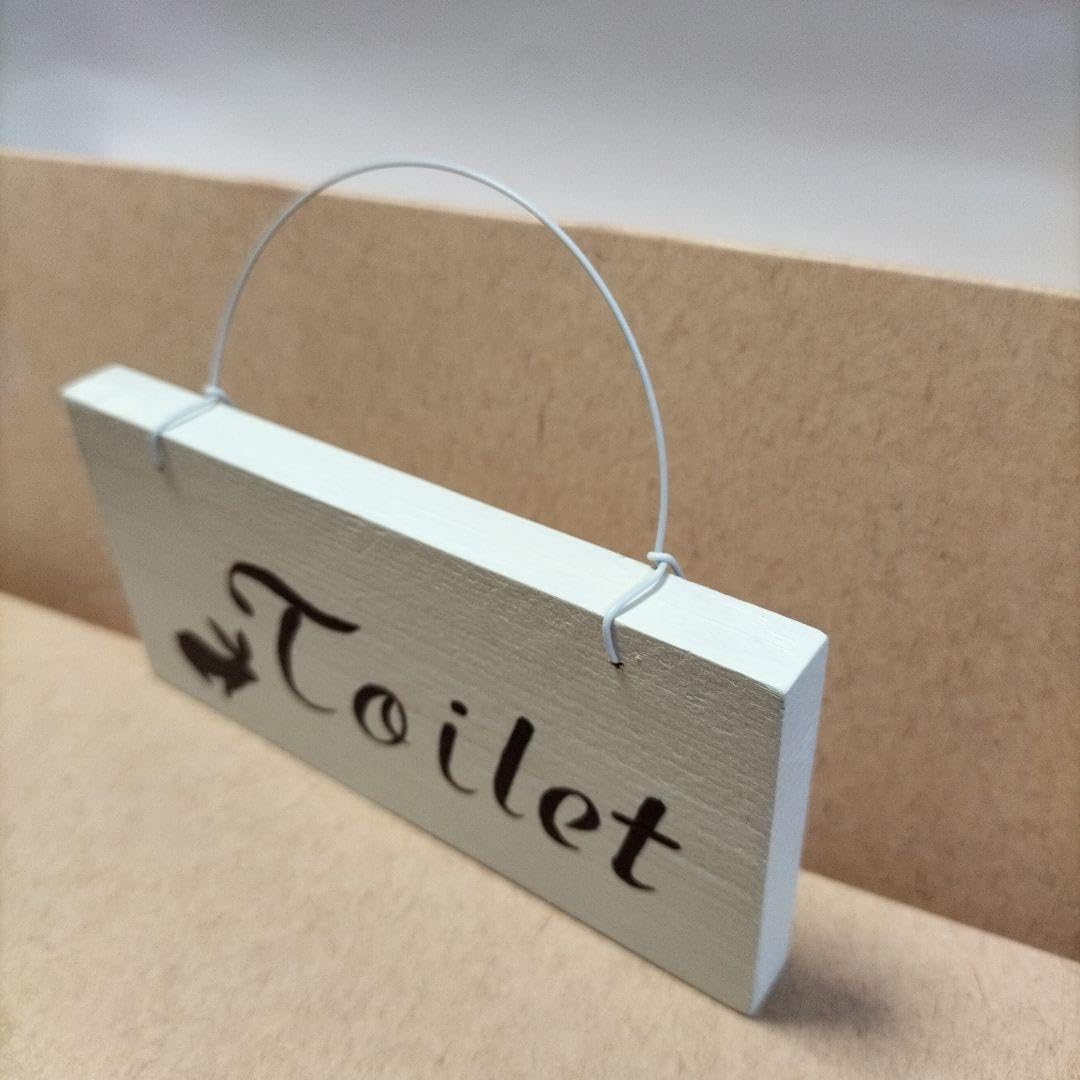 トイレプレート トールペイント トールペイント作品 バラとマーガレットのトイレプレート - メルカリ