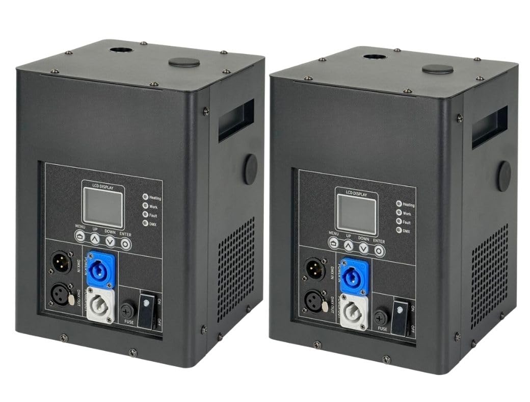 Machine à étincelle froide 750 W | Machine à effets spéciaux Sparkular | Télécommande DMX sans fil et écran LCD | 2 pièces.