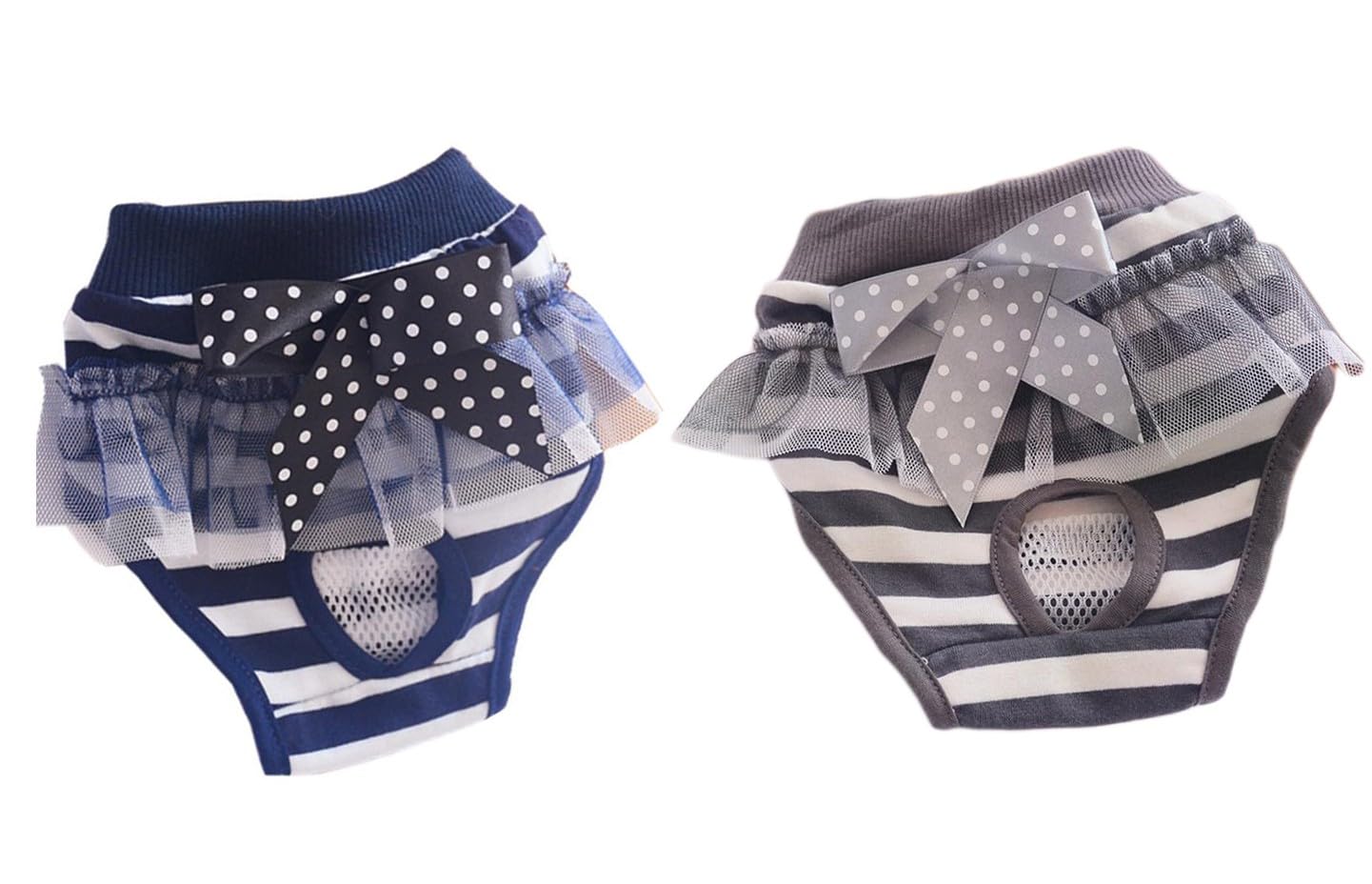 Oyccen 2 Piezas Pañales Higiénicos Ropa Interior para Pequeño Perros Pantalones Sanitarios Mascotas Bragas Menstruales