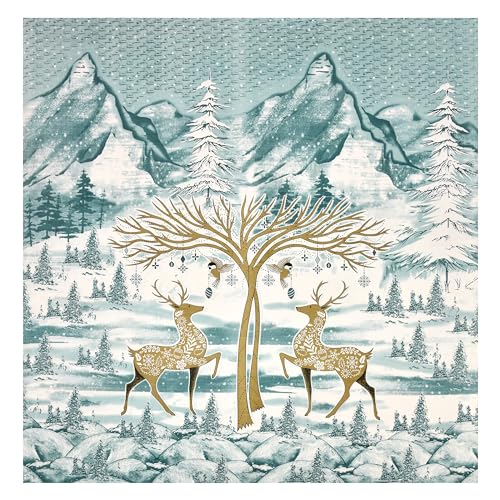 Image of 240 TC 100% Cotton Bedsheet for Double Bed King Size with 2 Pillow Covers | Breathable & Super Soft Rajasthani Sanganeri Jaipuri Printed Bed Sheet -108 * 108 Inches (Dual Deer 2)