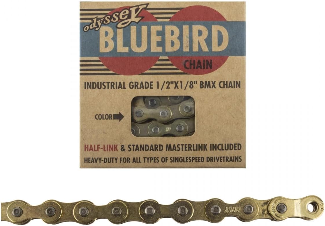 Odyssey Bluebird Bike Chain, Gold, 1/8-Inch