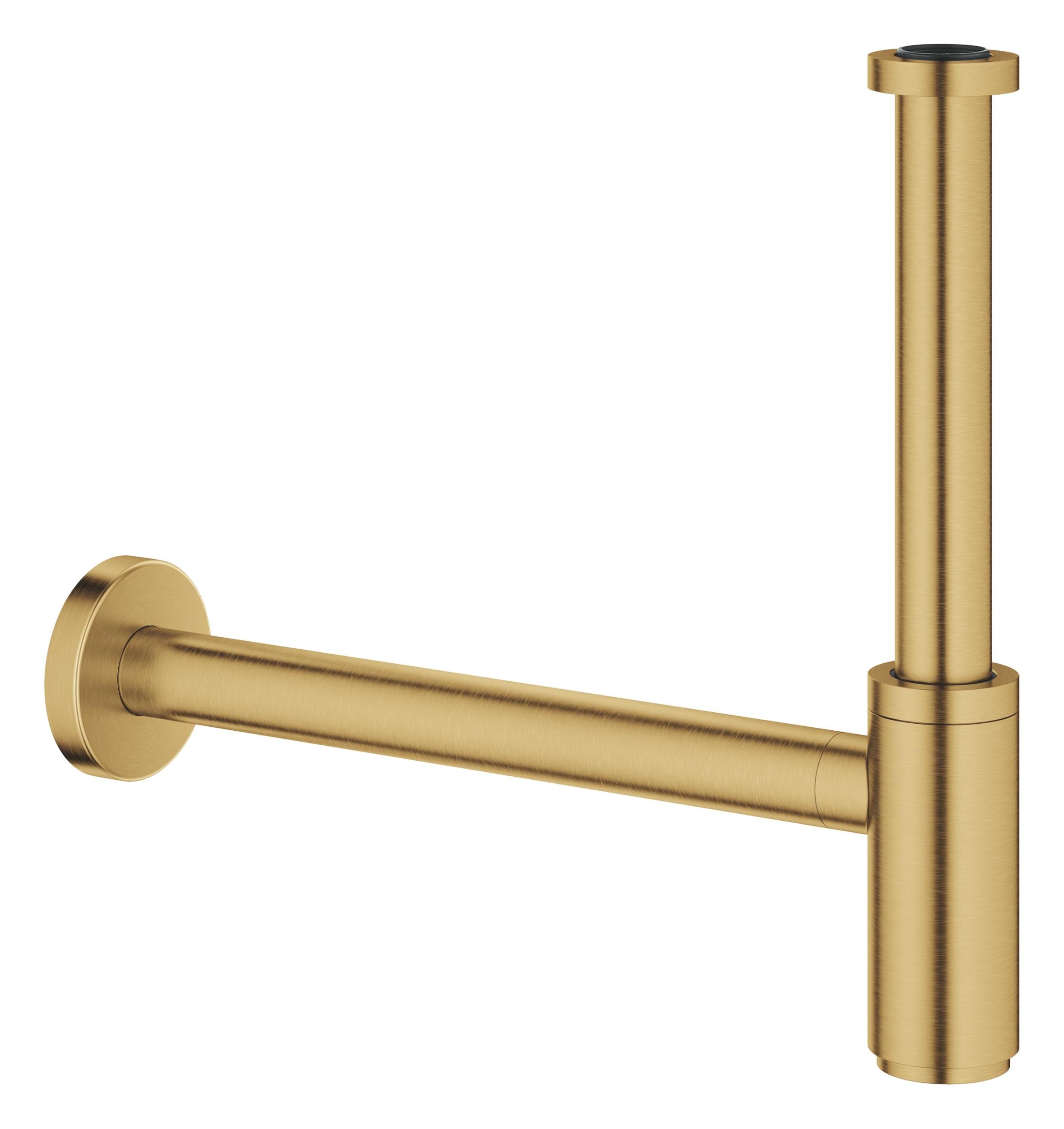 GROHE, Siphon 1 1/4", Geruchsverschluss für das Waschbecken | Ablaufgarnitur für Waschtisch, Abflussgarnitur aus Messing, schraubbare Verschlusskappe zur Reinigung (gold, 28912GN0)