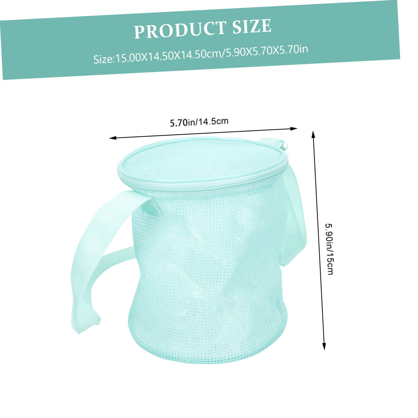 Homoyoyo 2pcs Large Beach Bag Mesh Beach Toy Storage Bag for Boys and Girls Mesh for Toys Sand Organizer Portable Bucket