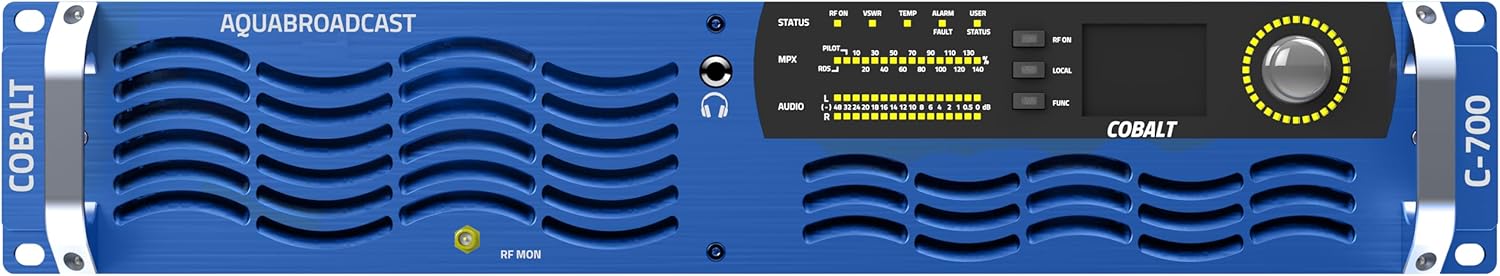 Fully Featured FM Transmitter Standard with Audio Processor, RDS, ITU-R, Full Audio Input (Cobalt C-300 / 300W FM Transmitter)