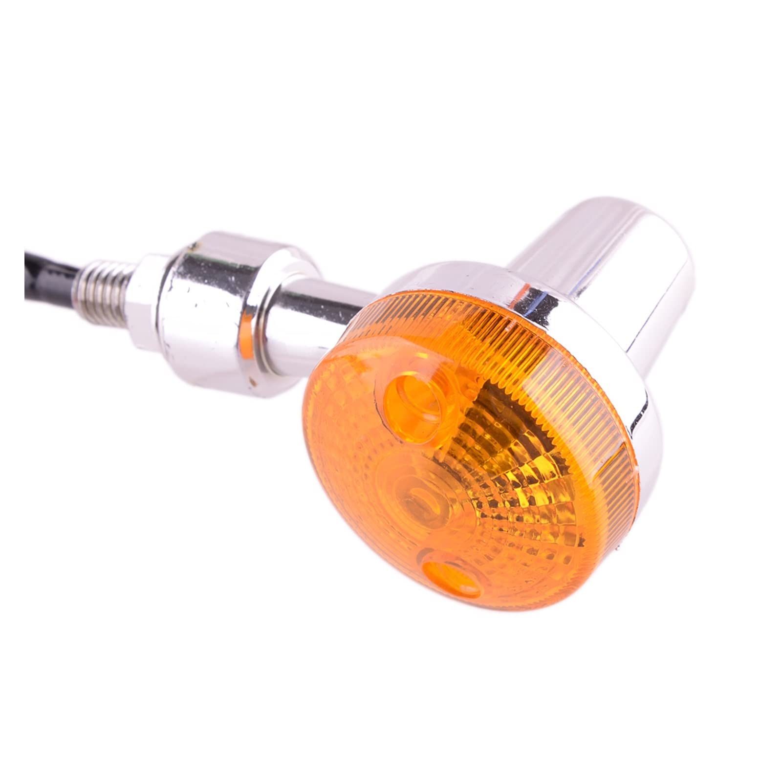 Clignotant Clignotants 4 Pièces 10mm 2 Fils Universel Moto Clignotant Lampe Ambre Clignotant Indicateur 12V Étanche