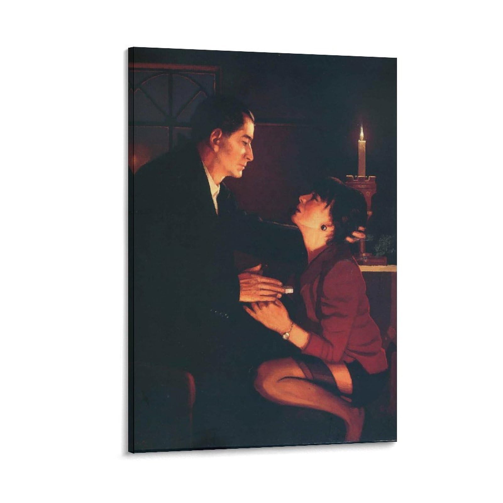 Heaven on Earth by Jack Vettriano Wall Art Prints Poster Wall Art Scroll Canvas Painting Picture Living Room Decor Home 24x36inch(60x90cm) โ image 1