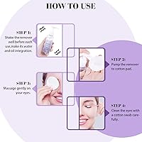 Vista 5 de Removedor de pestañas para pestañas en racimo Removedor de pestañas en racimo 100ML Removedor de pegamento de pestañas en racimo Removedor