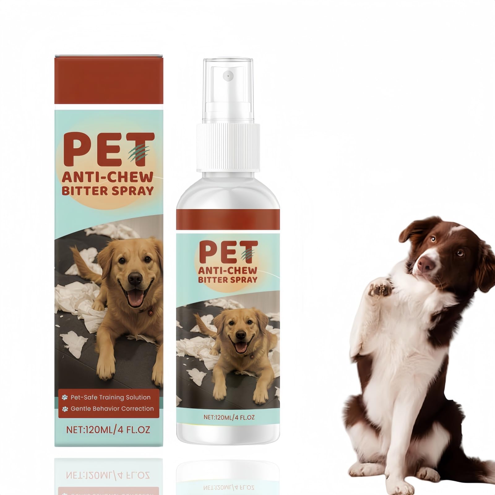 Anti-Chew Bitter Spray for Dogs,Natural Dog Training Aid to Stop Chewing,Biting & Licking,Natural Ingredients,Chew Deterrent Spray for Furniture & Belongings Protection,Anti Chew Sp/ray for Dogs