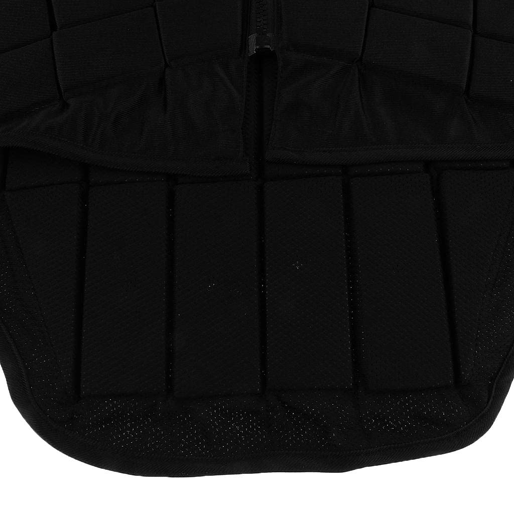 Chaleco Ecuestre de Protector Corporal para Equitación con Acolchado EVA Transpirable y Cremallera Ajuste Lateral Adecuado para
