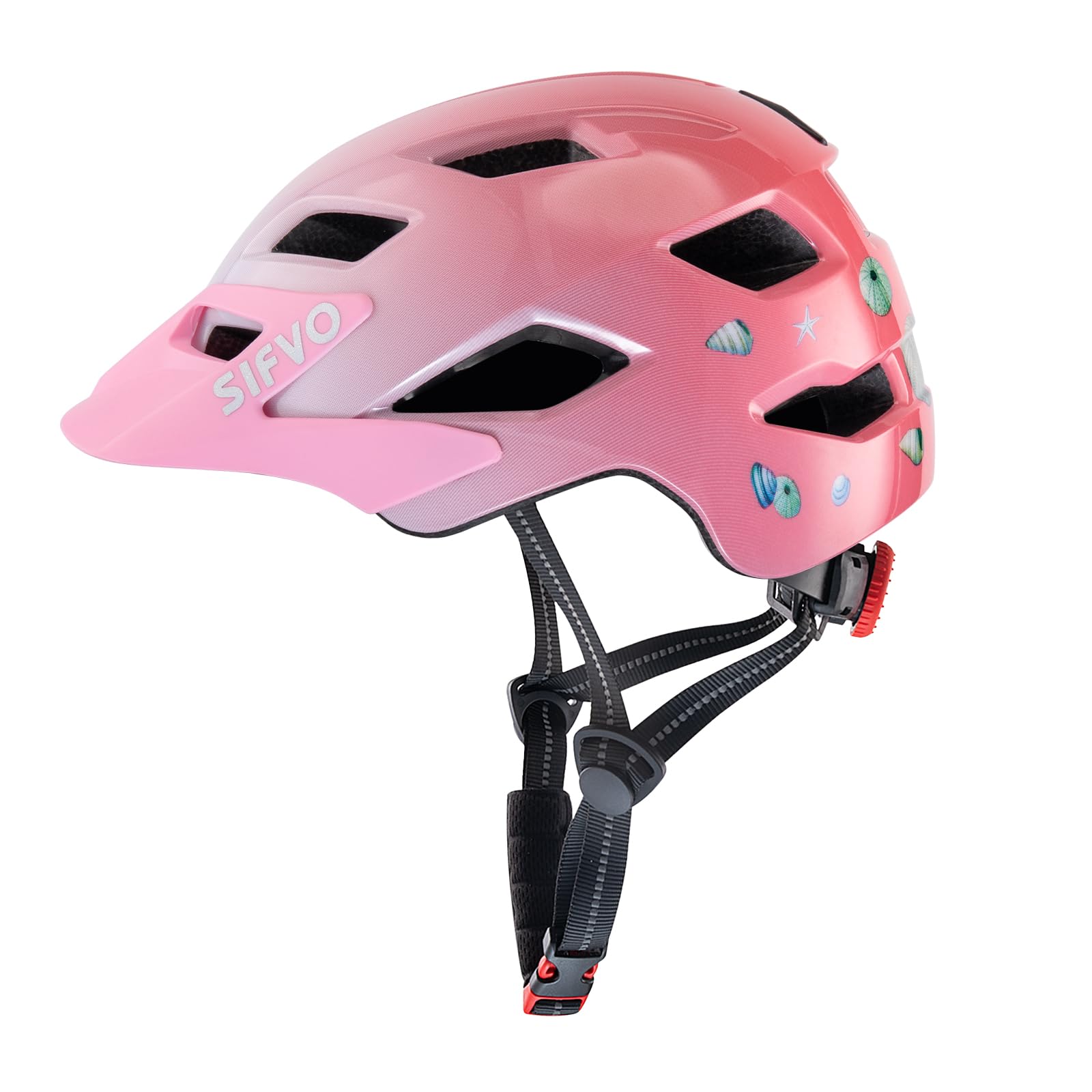 Kids Helmet, SIFVO Kids Bike Helmet Boys and Girls Bike Helmets with Cool Visor Helmet for Kid 5-14, Kid Bike Helmets Youth Bike Helmet Adjustable & Lightweight 50-57cm โ image 1