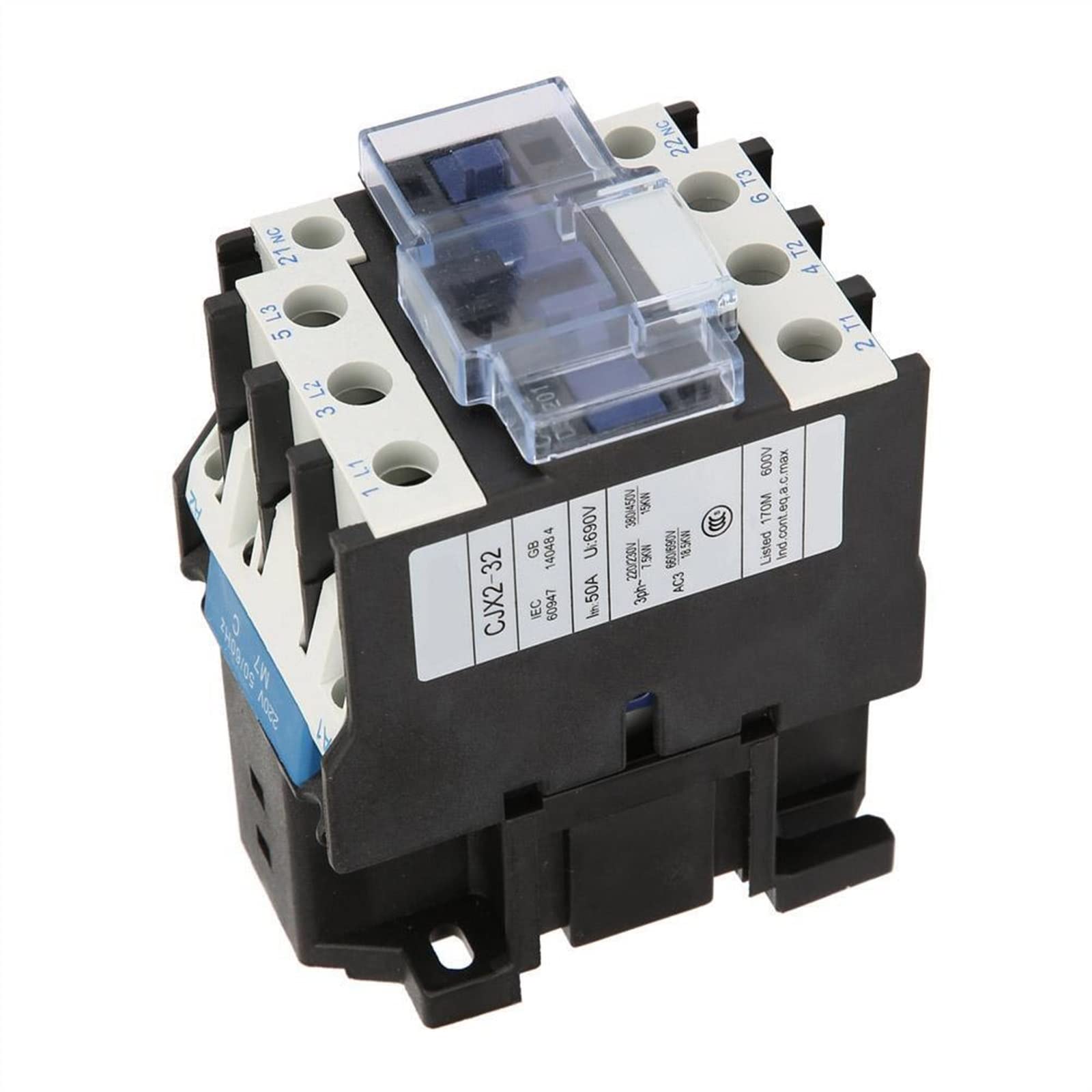Przełączniki elektromagnetyczne Stycznik CJX2-3201 Przemysłowe styczniki prądu zmiennego o wysokiej czułości Styczniki 22 0V 32a Elektryczność przemysłowa Instalacje