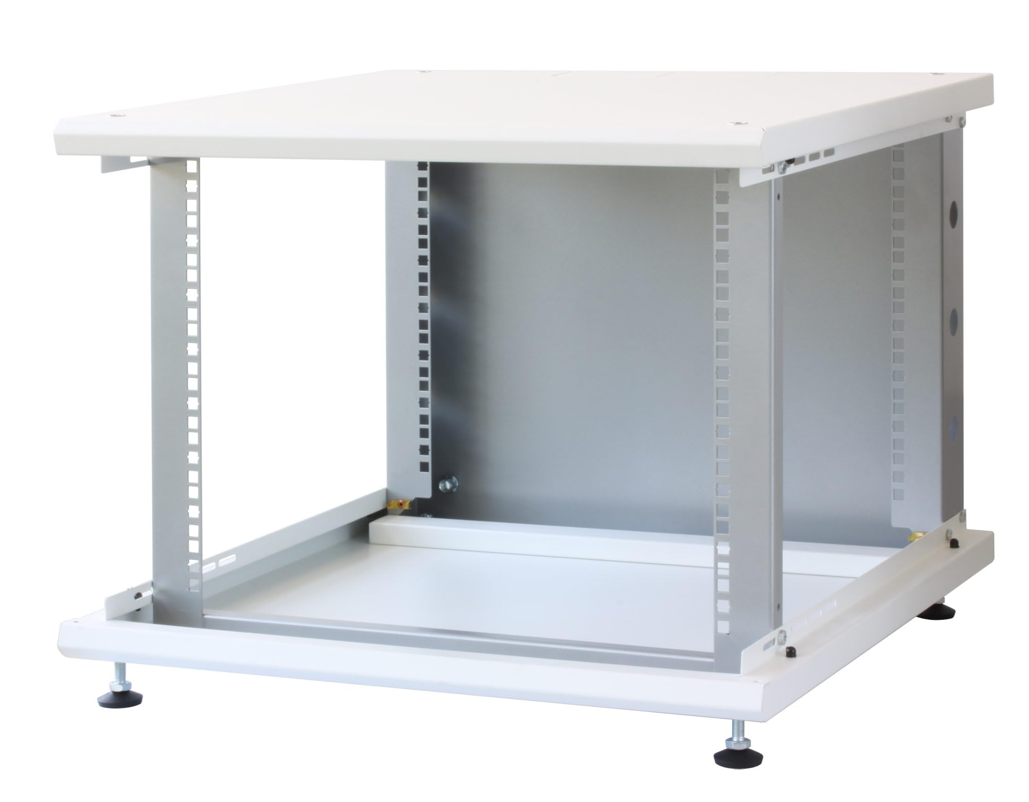 Techly Professional 108811 Armadio Rack 19" ideale per Accumulatori Fotovoltaico 8U P600mm Bianco