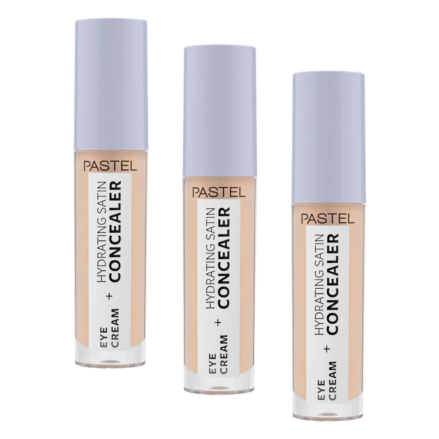 Pastel Eye Cream + Hydrating Satin Concealer - Göz Kremi + Göz Altı Kapatıcısı, 61 Vanilla, 4,3 ml (3 paketi)