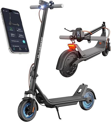 Electric Scooter A1C,Front Suspension Kick Scooter,8.5 Solid Tires,300W Motor,Smart APP