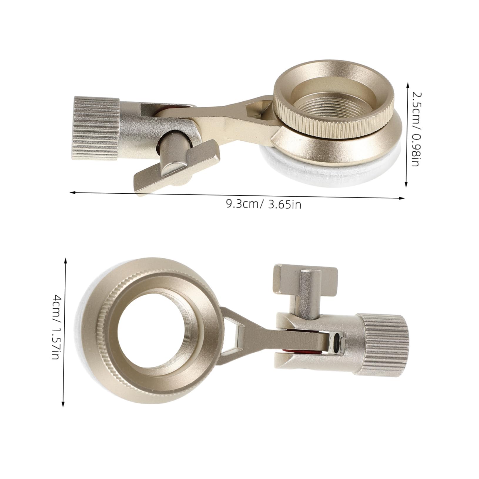 BESPORTBLE Microphone Shock Mount Cradle for Condenser Mics Metal Vibration Reduction Holder for Performances Easy to Install Reliable Stability Enhanced Noise Dampening Black