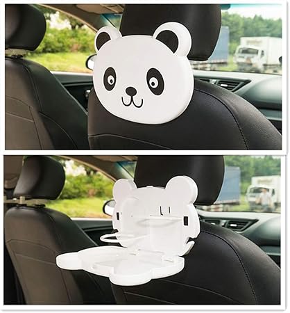 Amazon 車用 リアドリンク トレイ 後部座席収納 折り畳みテーブル 小物入れ ユニバーサル 後部座席テーブル カップトレイホルダー トレイ 車 バイク