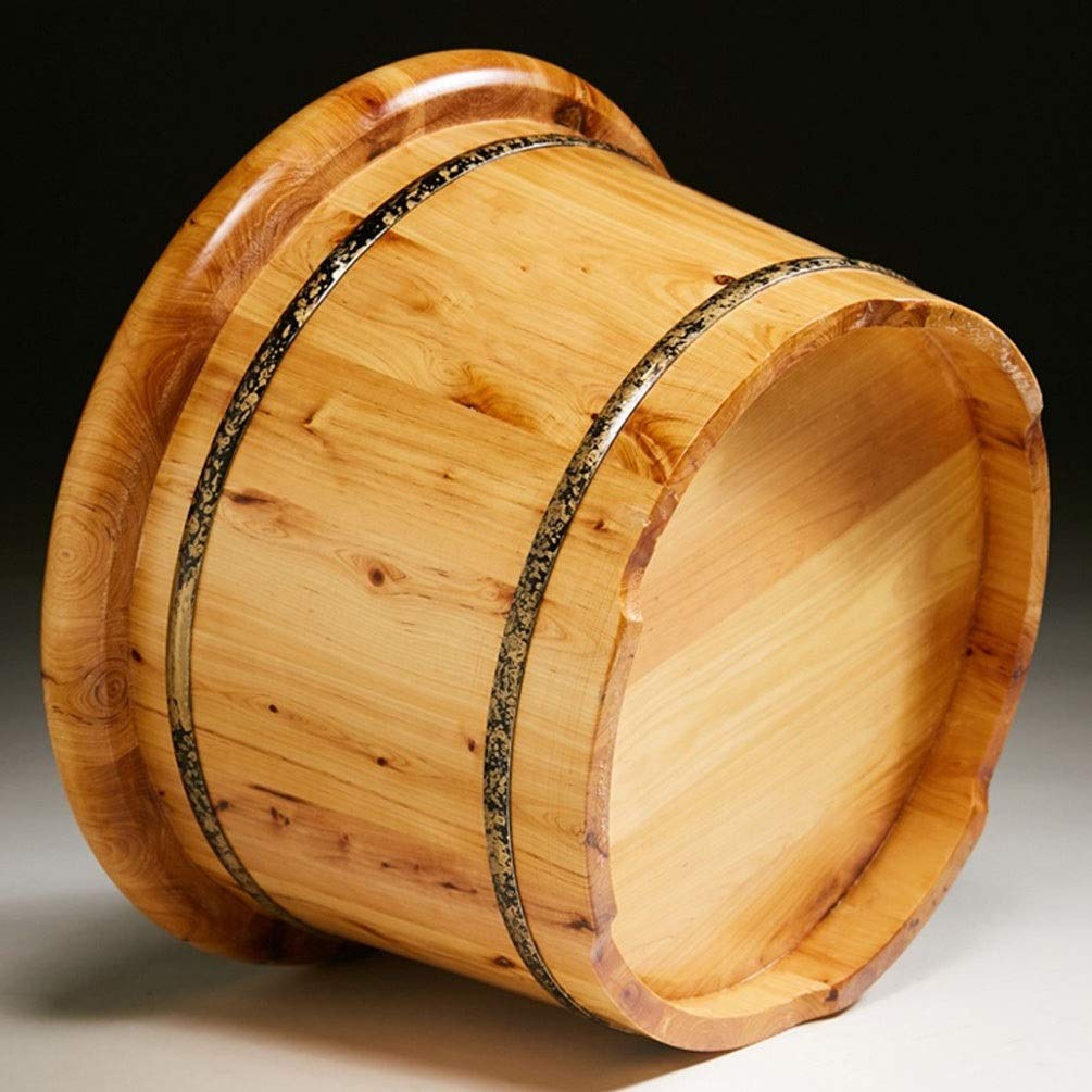 Giuin Vasca per pediluvio in Legno, Vasca per pediluvio per Mettere a Bagno i Piedi, Vasca massaggiante per pediluvio, bacinella per pediluvio per Mettere a Bagno i Piedi. (B) Lucky Star