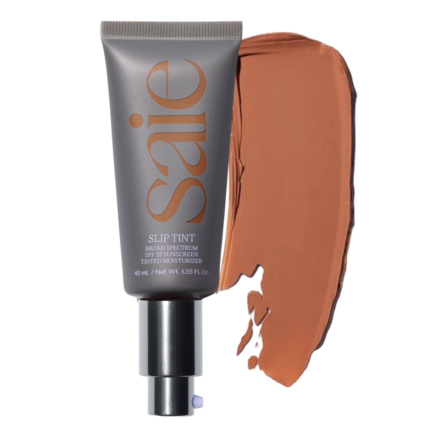 Saie Slip Tint Tinted Moisturizer with SPF 35 - Light Coverage, Glowy Skin Tint & Mineral Sunscreen for Face with Hydrating Hyaluronic Acid - Summer