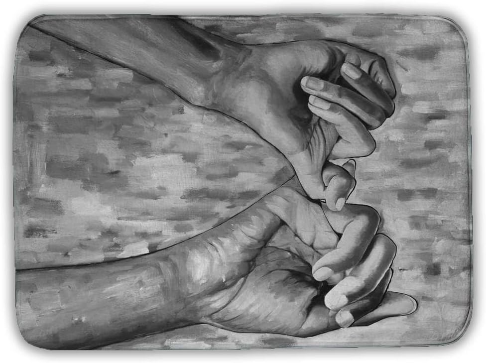 Begin Home Decor 5930-2417-FI88 17 x 24 in. Monochrome Connected Bath Mat - Bedroom Decor - Home Style