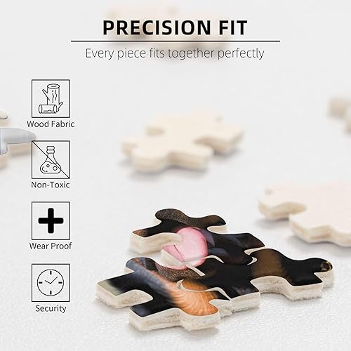 Miniatura 4 de Rottweiler - Rompecabezas de 500 piezas para perros, rompecabezas personalizados para adultos, rompecabezas de madera, regalo para el hogar, arte