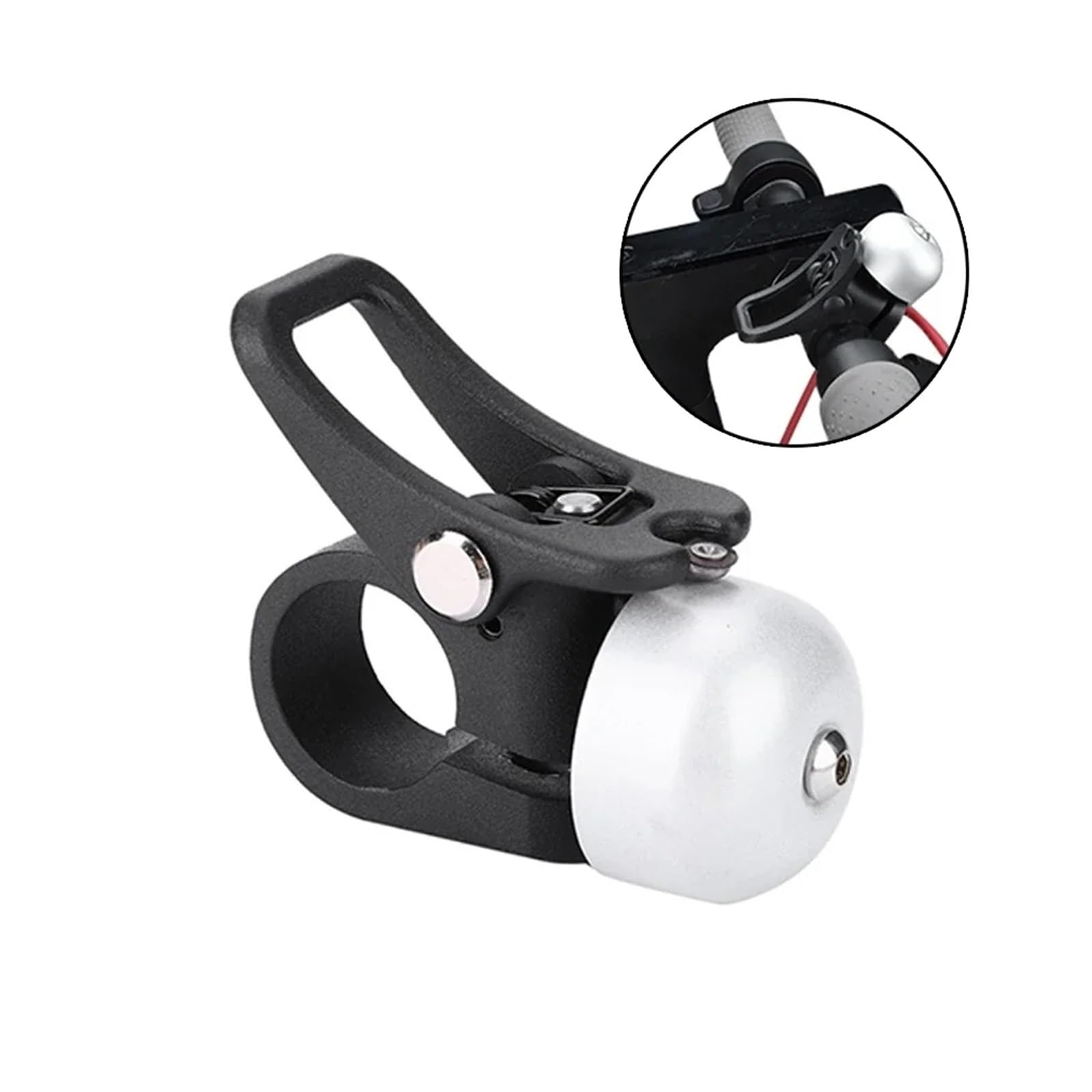Lot de 10 klaxons trottinette électrique, Convient for Xiaomi, M365 Pro 1S Sonnette d'avertissement pour scooter électrique(10pc (sliver))