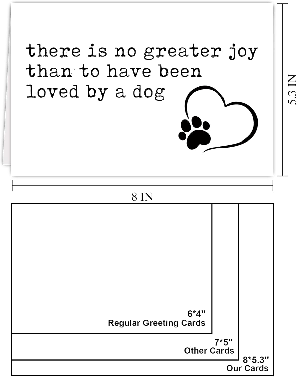 Pet Dog Loss Sympathy Card, Sympathy Gifts for Someone Loss of Dog, Thinking of You Card for Friend Loss of Dogs Pet, Sorry For Your Loss For Dog Owner - Image 6