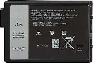 7WNW1 Laptop Battery Compatible with Dell Latitude 7424 5424 5420 Rugged Extreme Series DMF8C 0DMF8C 6NNCF 451-BCHV DMF0C DP3KF GK3D3 P137G P85G P86G P137G001 P137G002 P85G001 P86G001 [11.4V 51Wh]