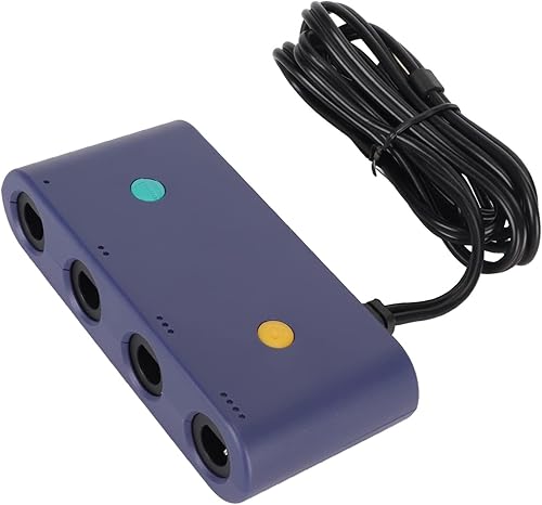 Miniatura 8 de Adaptador de controlador para Gamecube, convertidor de controlador de juego 3 en 1 para Switch, para WiiU, PC USB y para OS X, con 4 puertos y cable
