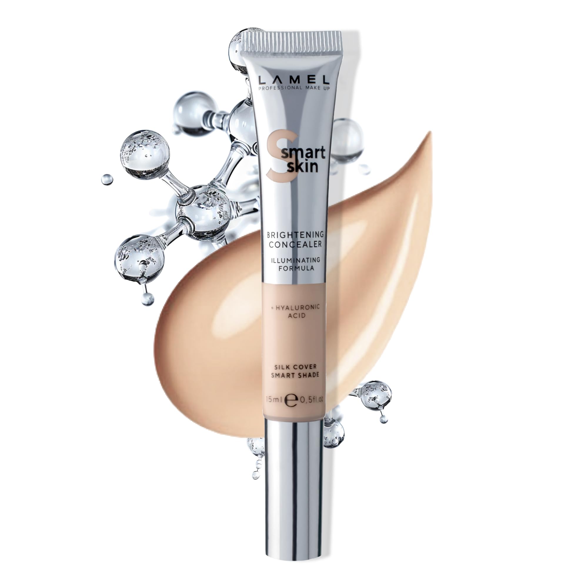 Smartskin Brightening Concealer - Infused with Hyaluronic Acid - Age Rewind, Moisturizing, Vegan Formula - Brightening & Protection, 402-0,5 fl.oz
