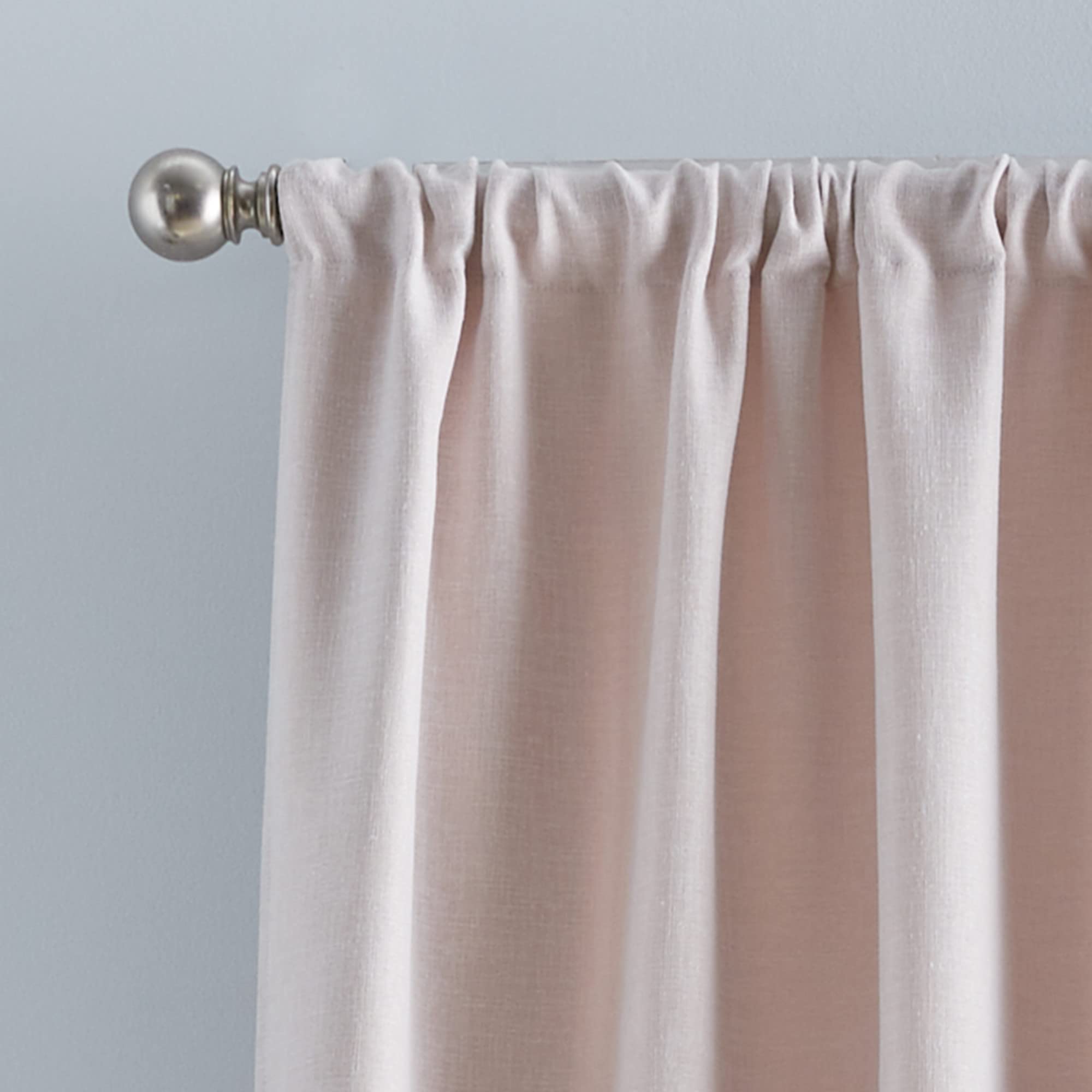 Dream Factory Room Darkening Curtains for Kids Bedroom Decor Metallic Sheer Lined Drapes Rod Pocket Window Treatment 2 Piece Set, 63