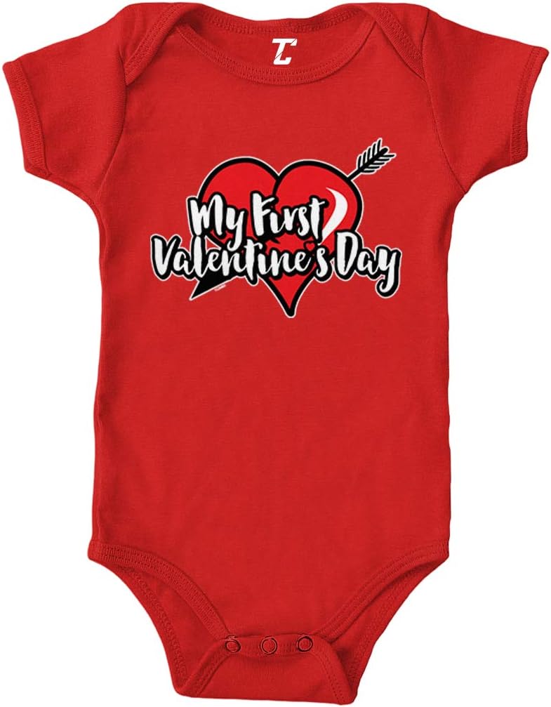 My First Valentine's Day - Love Heart Bodysuit