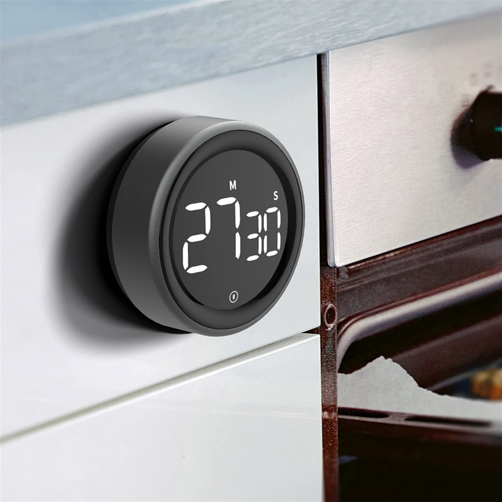 Backofenthermometer, Küchentimer Digitaler Timer Manueller Countdown-Wecker Mechanischer Kochtimer Kochdusche Stoppuhrzähler