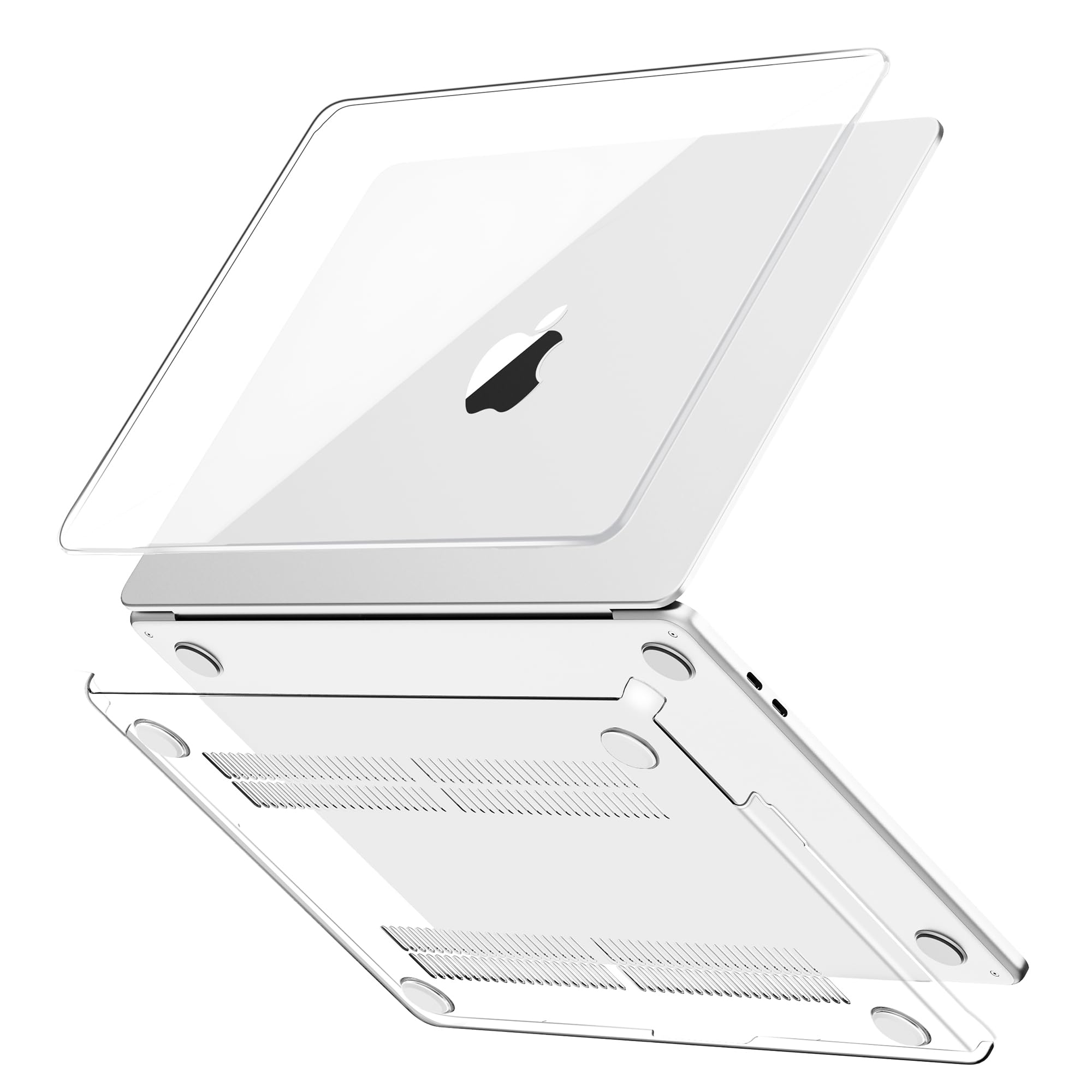Coque Compatible MacBook Air 13 Pouces M1 2020 2019 2018 A2337 A2179 A1932, Housse Rigide en Plastique 13,3" Cristal Clair