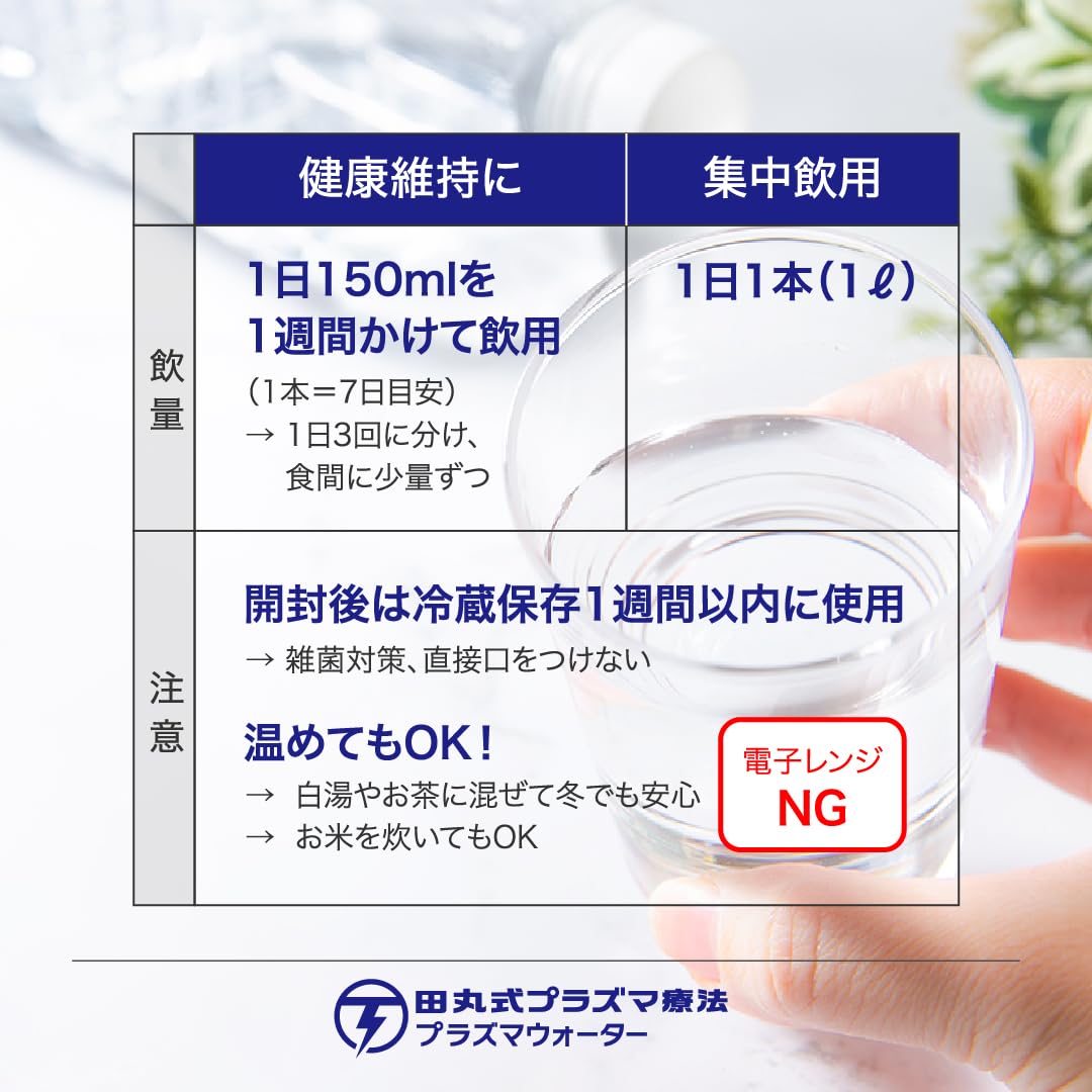 Amazon.co.jp: 田丸式プラズマウォーター（1本1000ml／15本入り／正規 