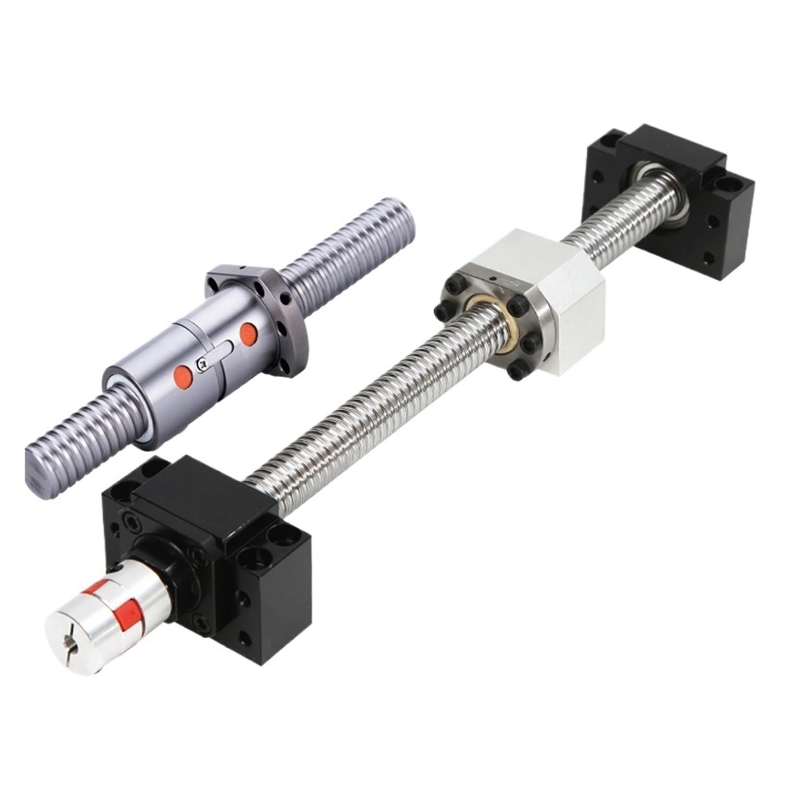 Metal Ball Screw nut 25MM Ball Screw SFU2505 End Machined + RM2505 Ball Nut + BK20 BF20 End Support+ Coupler 17x14mm(750mm)