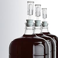 Vista 3 de Tapones de goma TPE de fermentación - Tapones perforados para esclusas (#6, 6.5, 7, 7.5, 8-5-Pack)