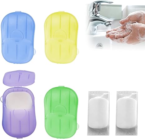 Fogli Di Sapone Portatile 8 Pezzi - Carta Sapone Monouso Per Viaggi, Sport, Lavaggio Mani