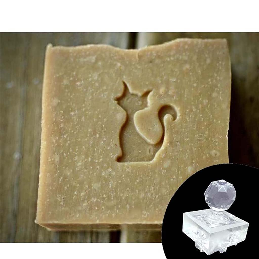 HDBD Handmade soap stamp Halloween Clear Soap Stamp Block Personalized Acrylic Transparent Soap Seal Stamper DIY Halloween Soap Making Supplies