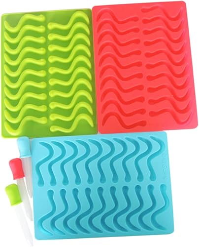 Miniatura 5 de Ciieeo 3 moldes de chocolate para bloques de hielo, moldes de silicona para caramelos, moldes de silicona para caramelos, moldes de silicona para