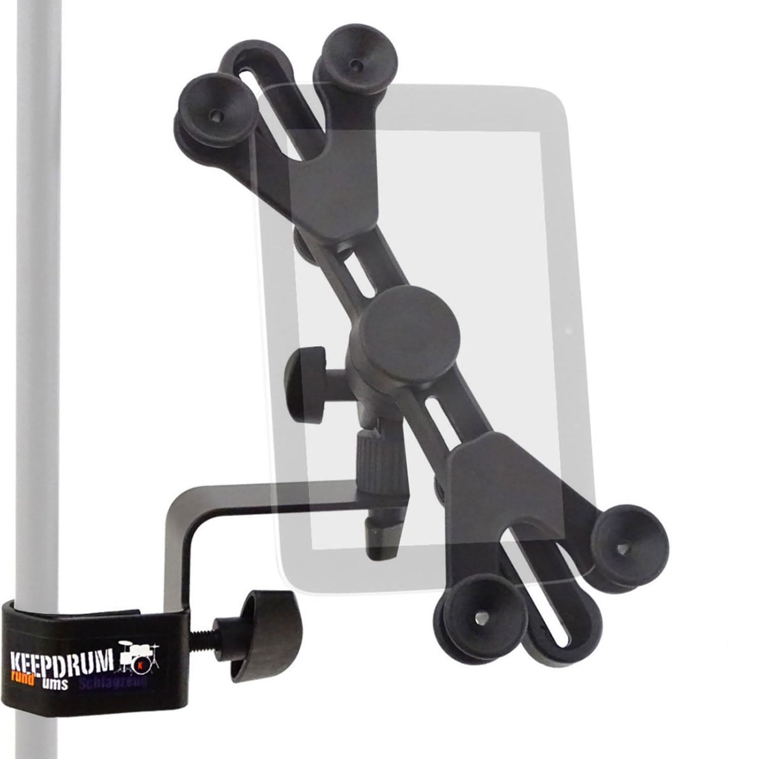 keepdrum MS124 - Soporte para micrófono con soporte para tablet