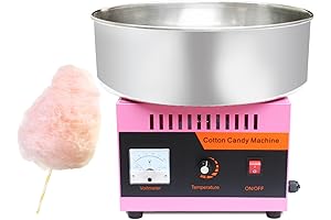 Pink Cotton Candy Machine Commercial, 1000W Electric Sugar Candy Floss Maker Machine
