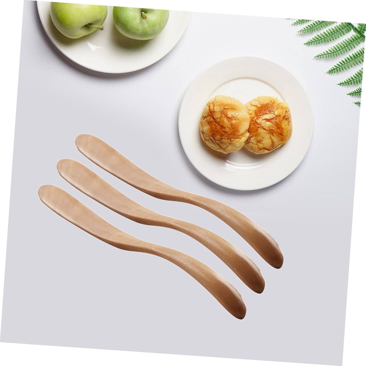 Wood Butter Cutter 3Pcs Wooden Slicing Spreader for Cream Butter